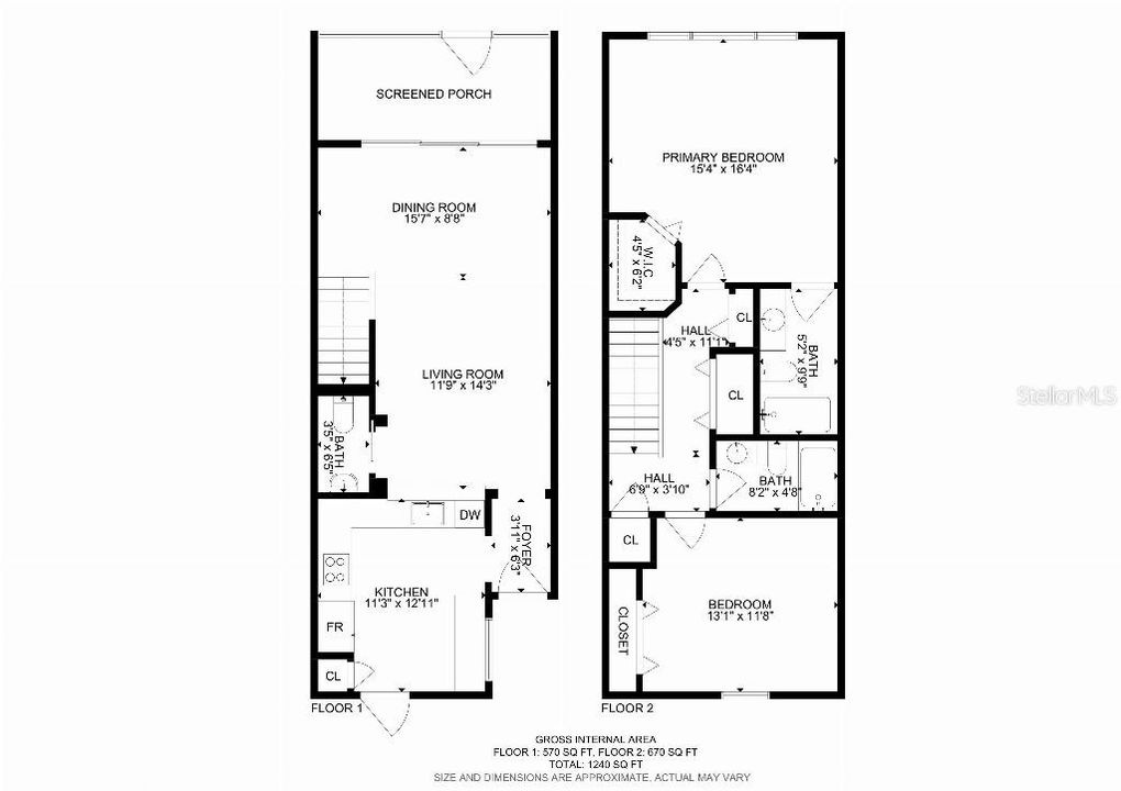 Activo con contrato: $242,000 (2 camas, 2 baños, 1240 Pies cuadrados)