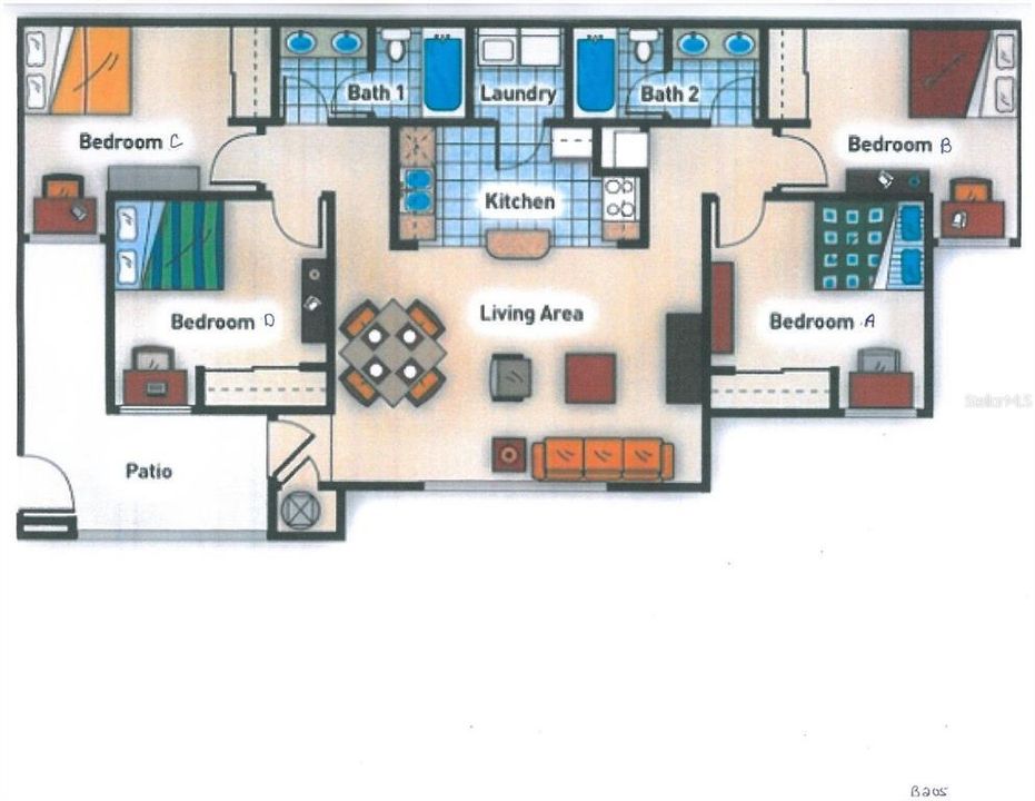 For Rent: $500 (4 beds, 2 baths, 1177 Square Feet)