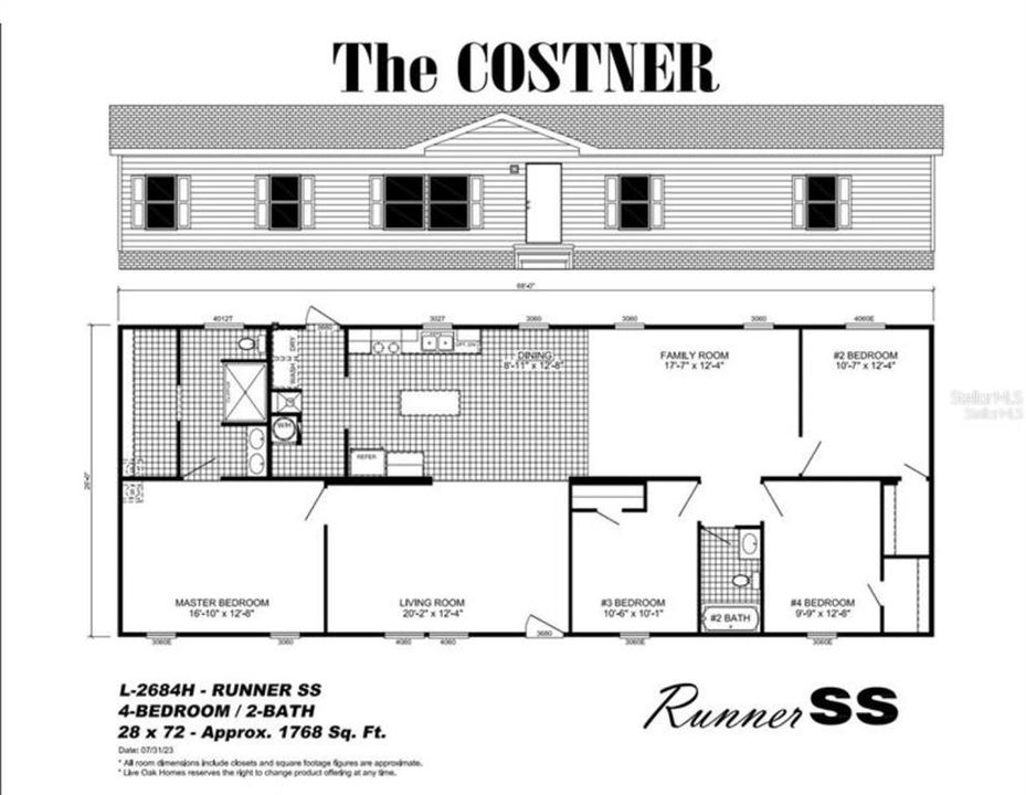 待售: $267,000 (4 贝兹, 2 浴室, 1768 平方英尺)