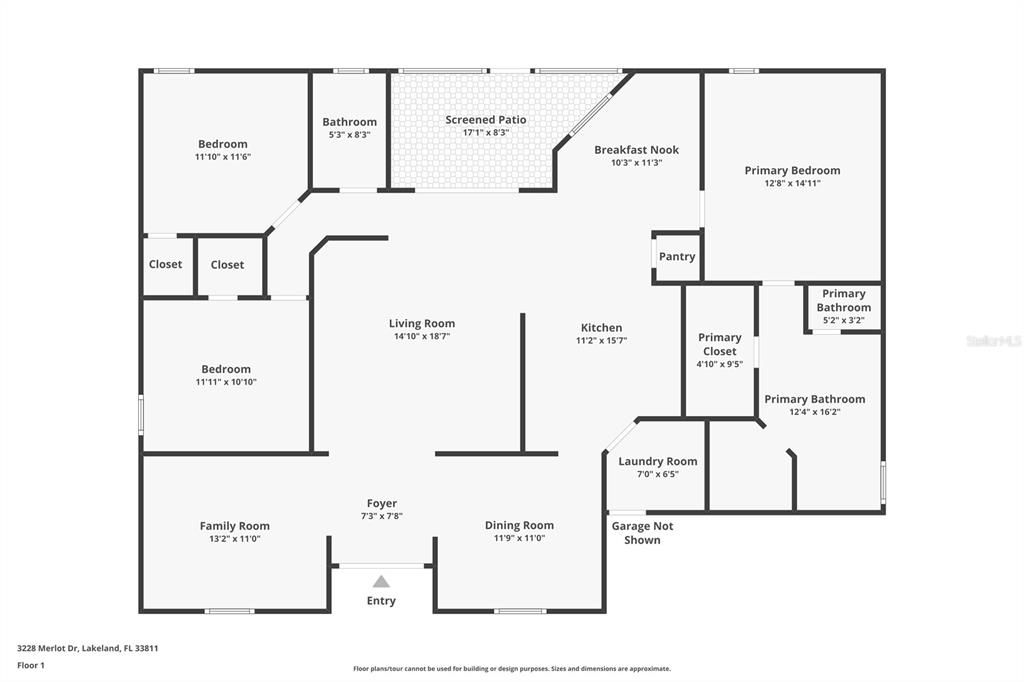 На продажу: $350,000 (3 спален, 2 ванн, 1838 Квадратных фут)