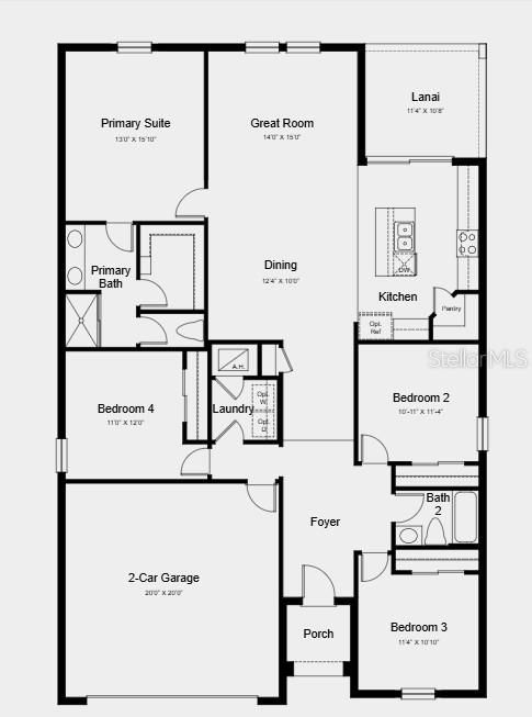 Active With Contract: $348,999 (4 beds, 2 baths, 1848 Square Feet)