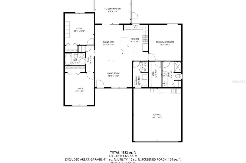 合同活跃: $335,000 (3 贝兹, 2 浴室, 1392 平方英尺)