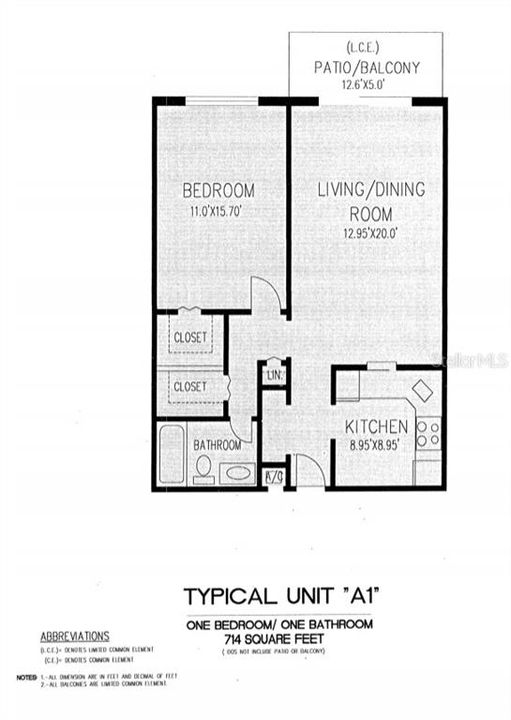 For Rent: $1,550 (1 beds, 1 baths, 714 Square Feet)