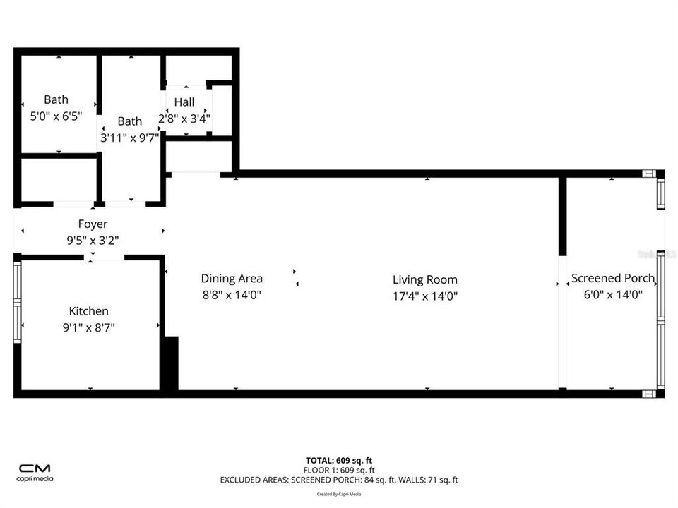 待售: $95,000 (0 贝兹, 1 浴室, 626 平方英尺)