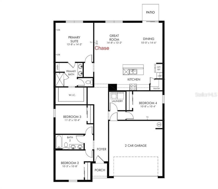 For Sale: $326,200 (4 beds, 2 baths, 1840 Square Feet)