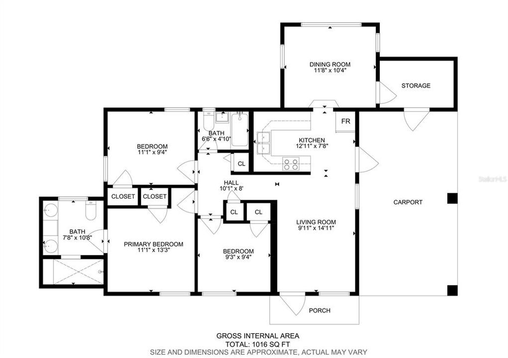 Activo con contrato: $225,000 (3 camas, 2 baños, 1016 Pies cuadrados)