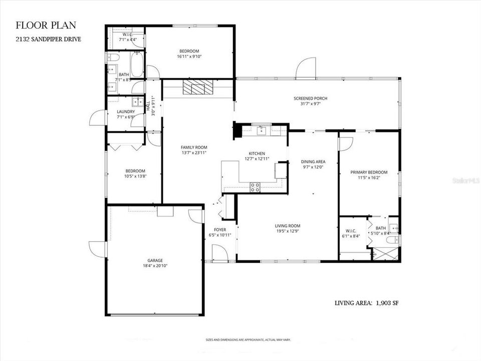 Active With Contract: $489,000 (3 beds, 2 baths, 1903 Square Feet)