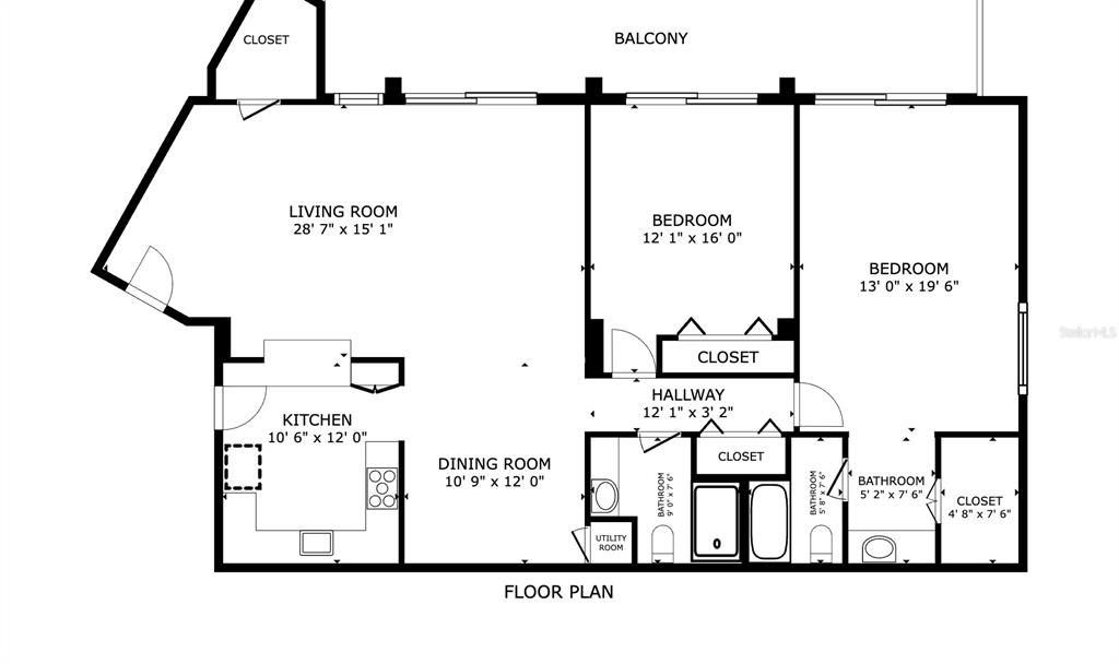 На продажу: $590,000 (2 спален, 2 ванн, 1235 Квадратных фут)