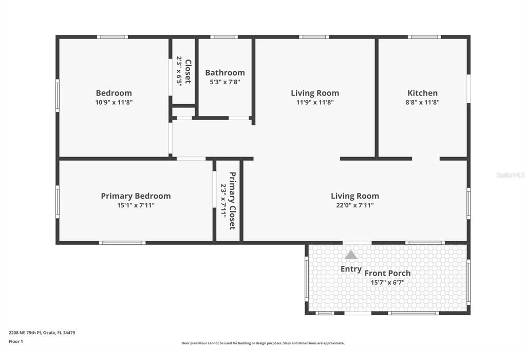 Active With Contract: $165,000 (2 beds, 1 baths, 800 Square Feet)