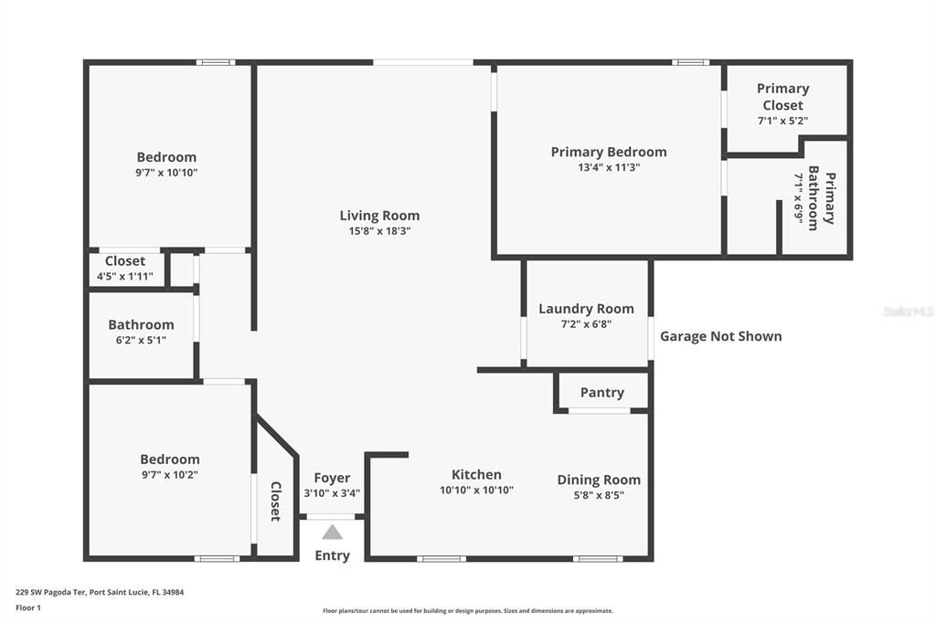 На продажу: $330,000 (3 спален, 2 ванн, 1211 Квадратных фут)