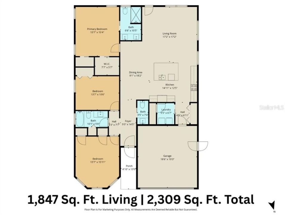 待售: $324,900 (3 贝兹, 2 浴室, 1847 平方英尺)