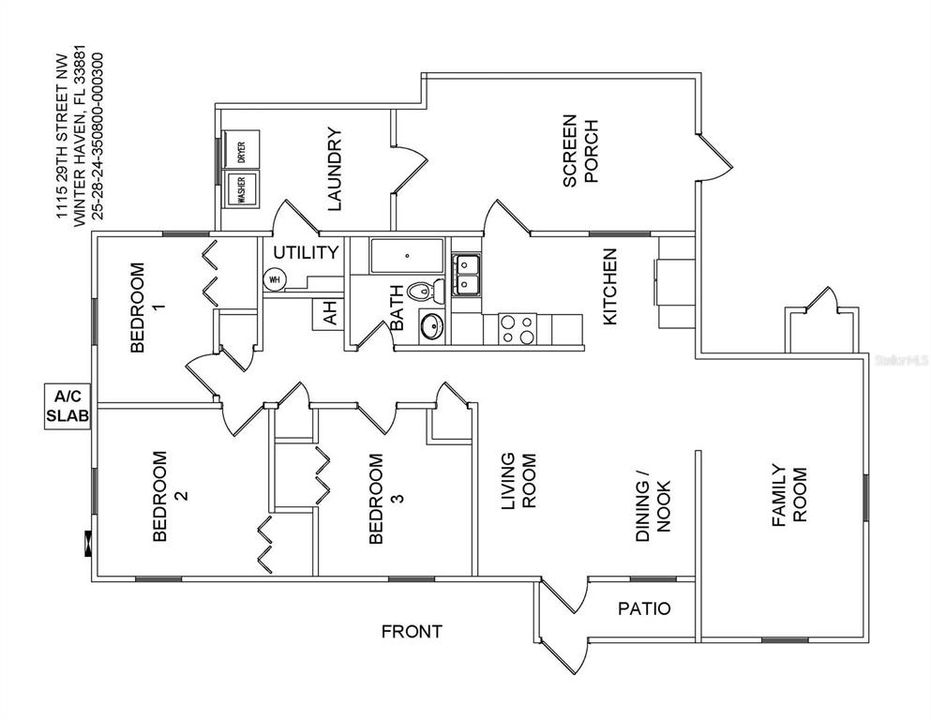 На продажу: $219,950 (3 спален, 1 ванн, 1129 Квадратных фут)