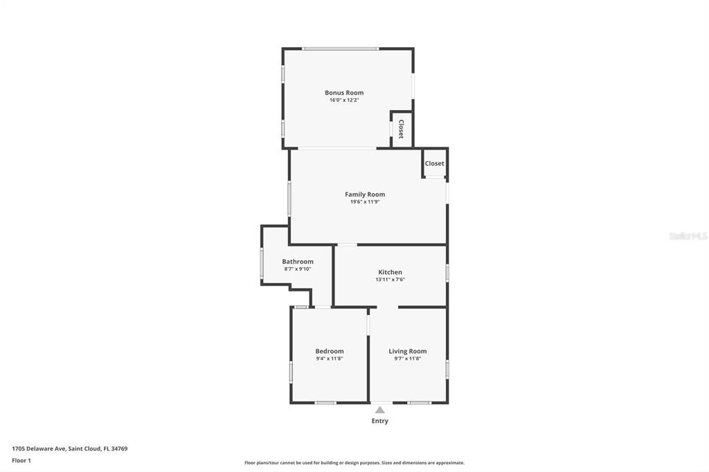 For Sale: $250,000 (1 beds, 1 baths, 700 Square Feet)