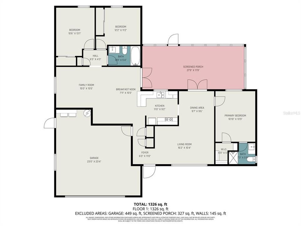待售: $375,000 (3 贝兹, 2 浴室, 1348 平方英尺)