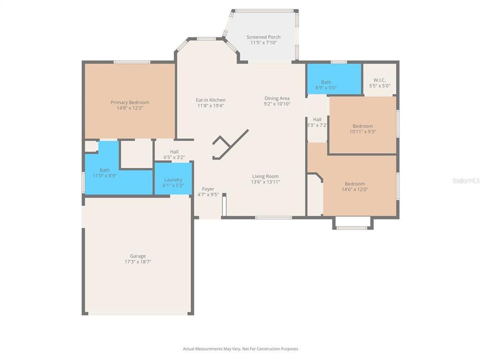 Active With Contract: $279,900 (3 beds, 2 baths, 1365 Square Feet)