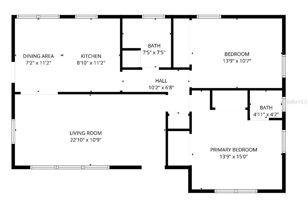 待售: $196,000 (2 贝兹, 1 浴室, 1068 平方英尺)