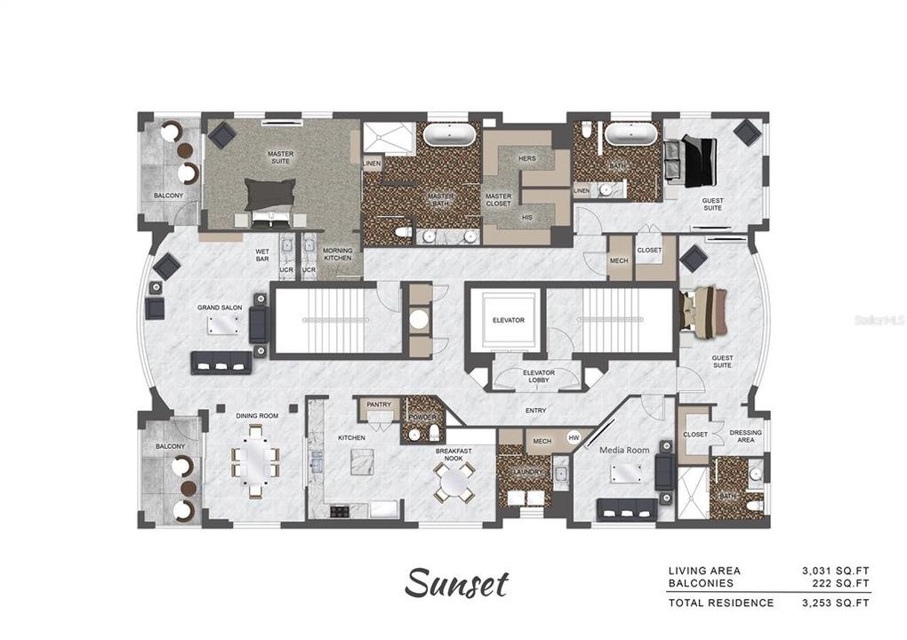 For Sale: $3,395,000 (3 beds, 3 baths, 3031 Square Feet)