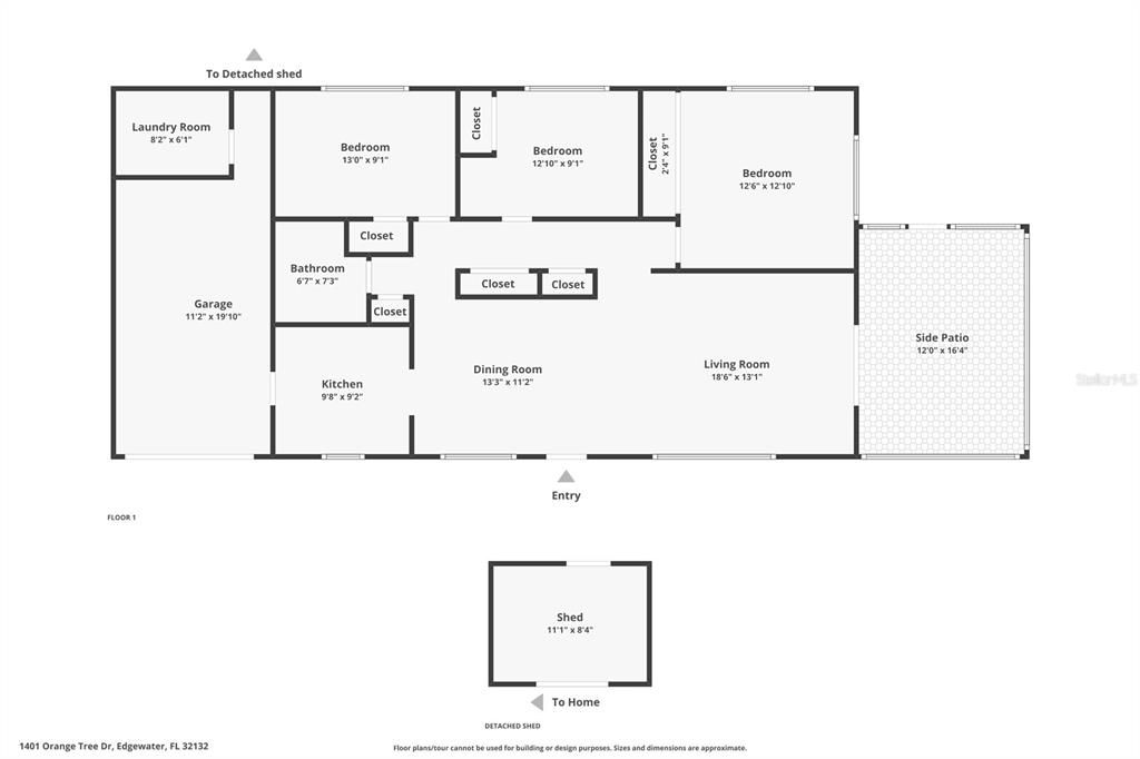 For Sale: $279,500 (3 beds, 1 baths, 1350 Square Feet)