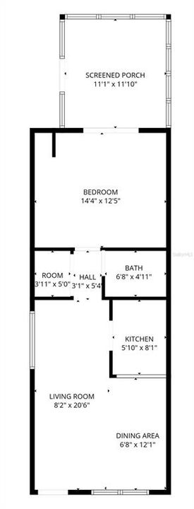 На продажу: $110,000 (1 спален, 1 ванн, 593 Квадратных фут)
