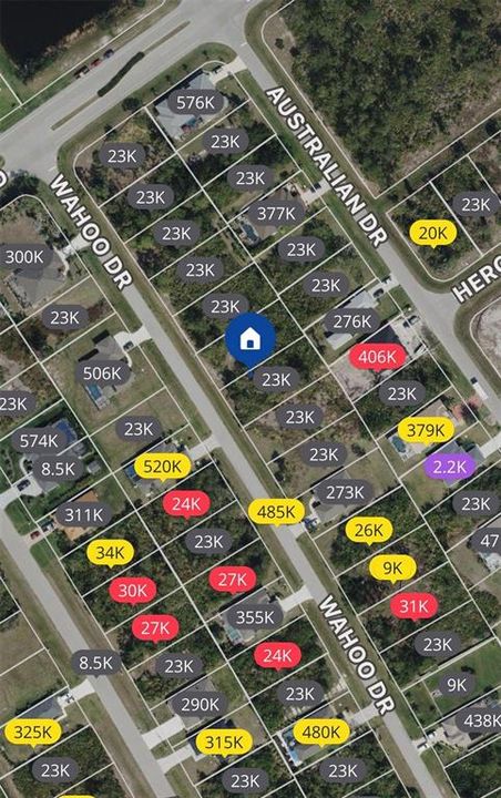 На продажу: $22,000 (0.19 acres)