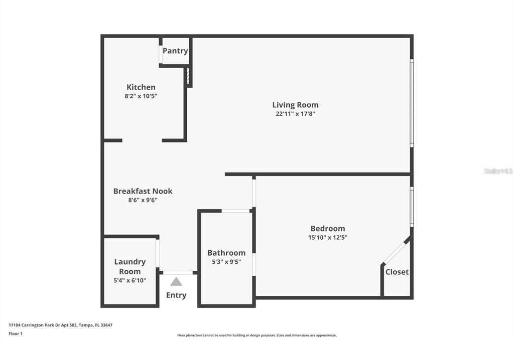 出租: $1,650 (1 贝兹, 1 浴室, 780 平方英尺)