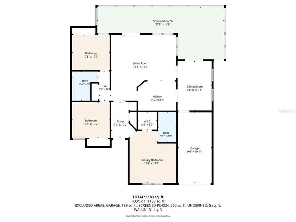 For Sale: $298,000 (3 beds, 2 baths, 1236 Square Feet)