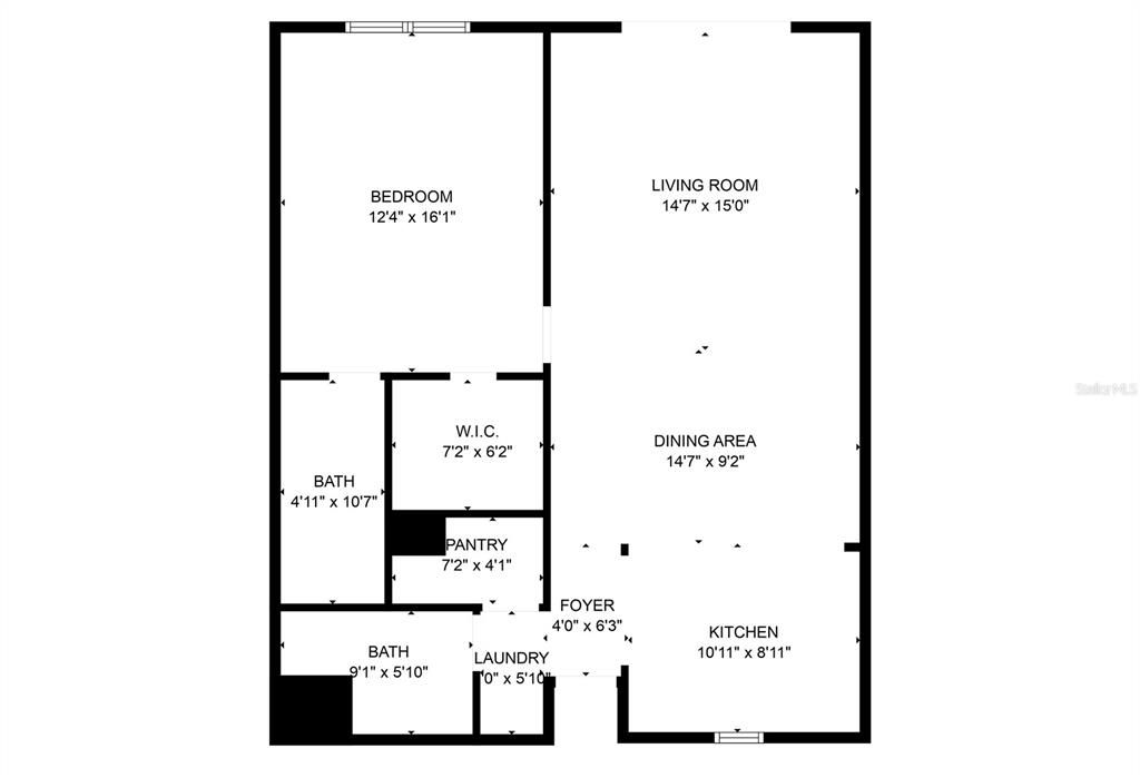 待售: $499,000 (1 贝兹, 2 浴室, 985 平方英尺)