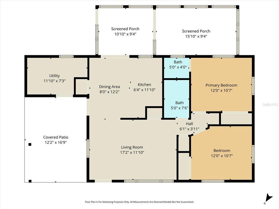 For Sale: $231,900 (2 beds, 1 baths, 850 Square Feet)