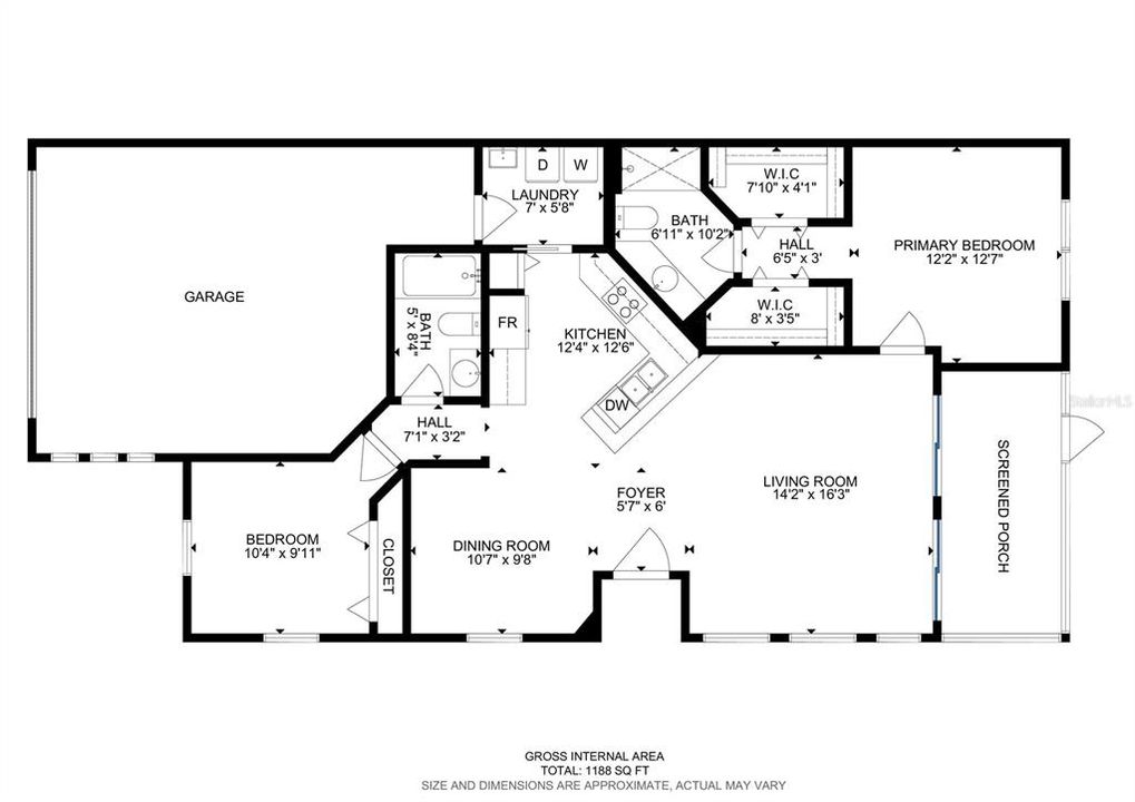 На продажу: $220,000 (2 спален, 2 ванн, 1188 Квадратных фут)