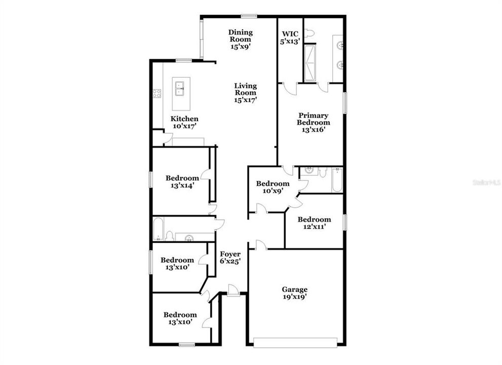 В аренду: $1,950 (6 спален, 3 ванн, 1975 Квадратных фут)