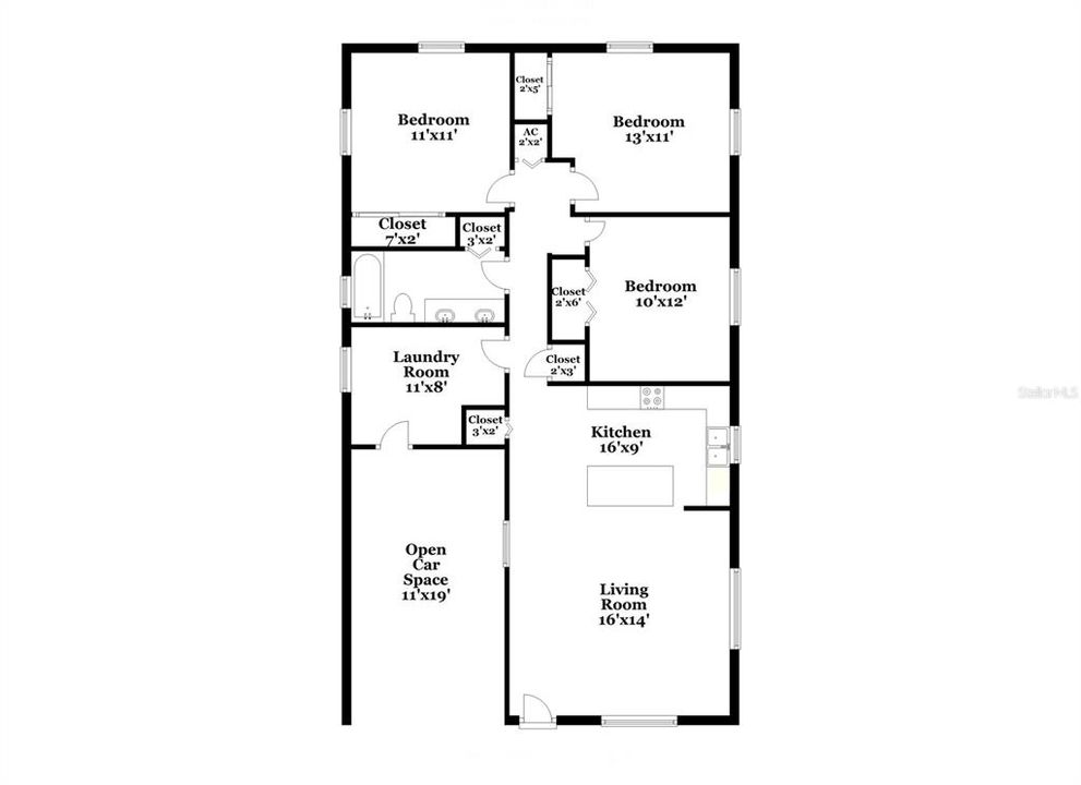 For Rent: $1,840 (3 beds, 1 baths, 1135 Square Feet)