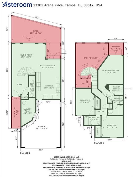 For Sale: $297,500 (3 beds, 2 baths, 1445 Square Feet)