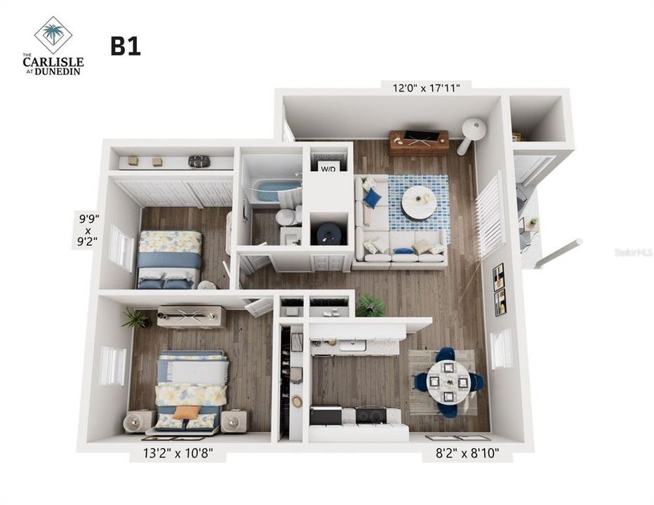 For Rent: $1,768 (2 beds, 1 baths, 786 Square Feet)