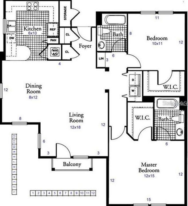 Active With Contract: $2,000 (2 beds, 2 baths, 1261 Square Feet)
