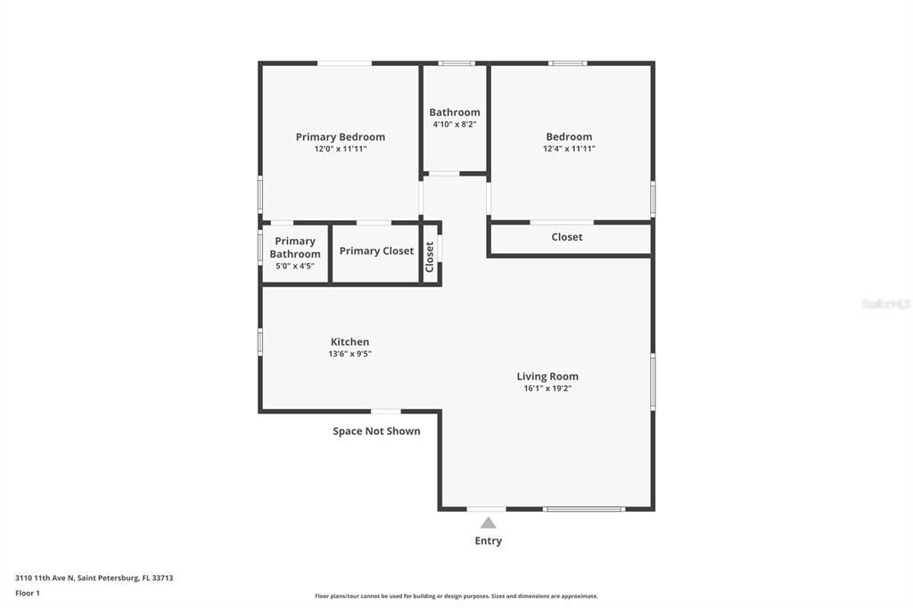For Sale: $359,000 (2 beds, 1 baths, 908 Square Feet)