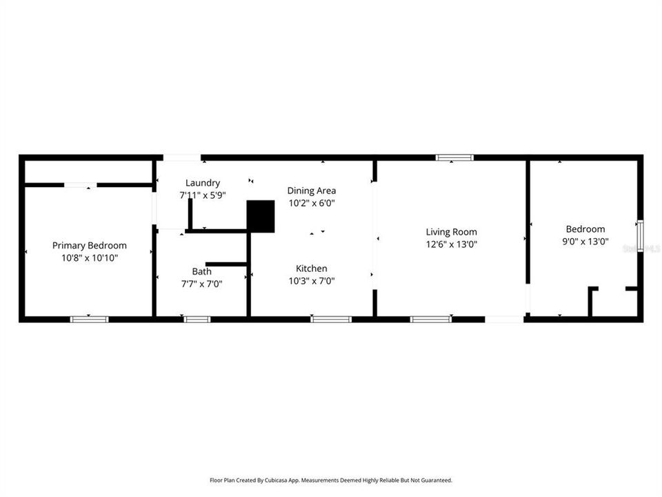 For Sale: $99,900 (2 beds, 1 baths, 728 Square Feet)