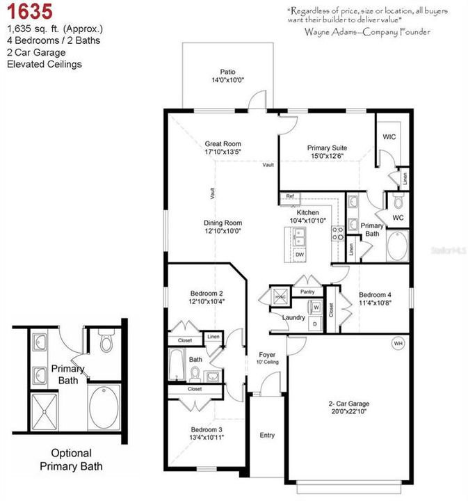 Active With Contract: $290,250 (4 beds, 2 baths, 1635 Square Feet)