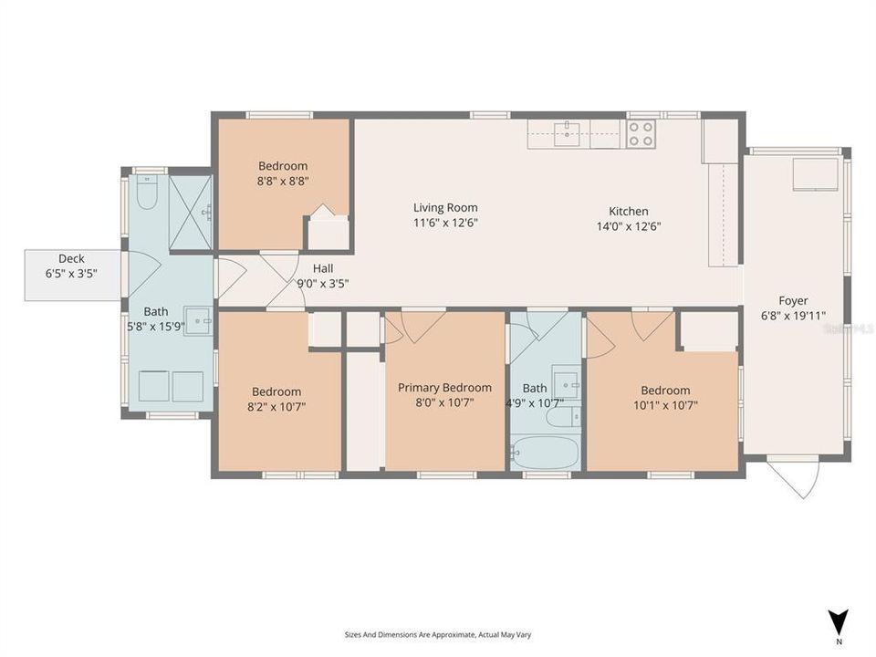 En Venta: $265,000 (4 camas, 2 baños, 1149 Pies cuadrados)