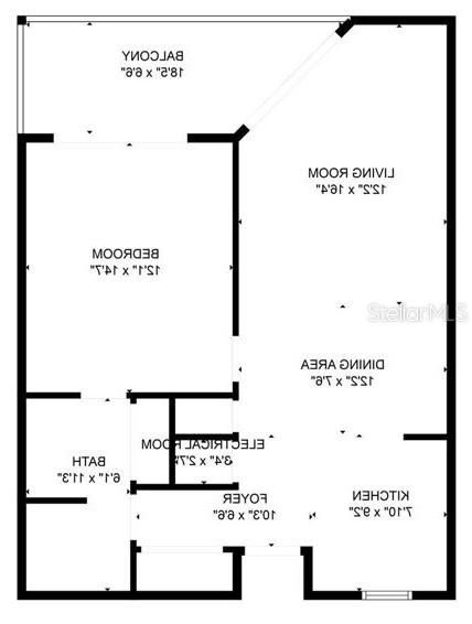 На продажу: $159,900 (1 спален, 1 ванн, 733 Квадратных фут)