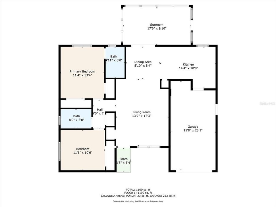 Active With Contract: $249,900 (2 beds, 2 baths, 1209 Square Feet)