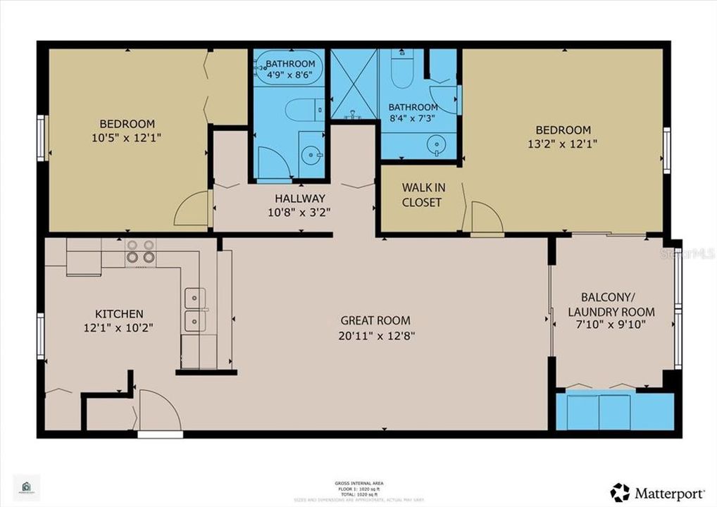 合同活跃: $179,900 (2 贝兹, 2 浴室, 900 平方英尺)
