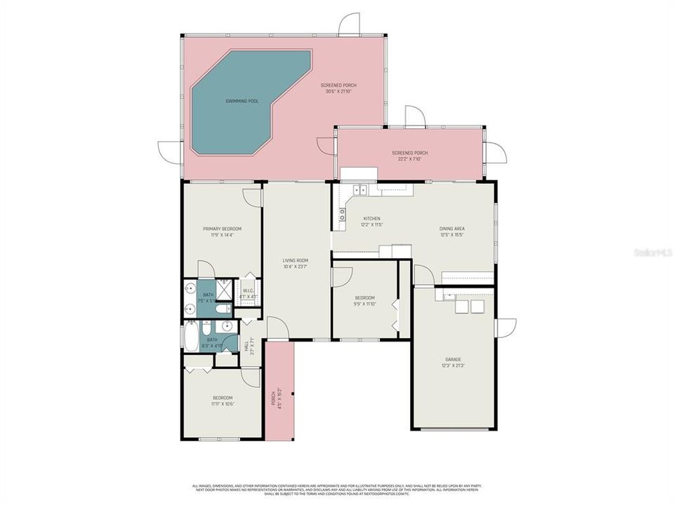合同活跃: $224,900 (3 贝兹, 2 浴室, 1334 平方英尺)