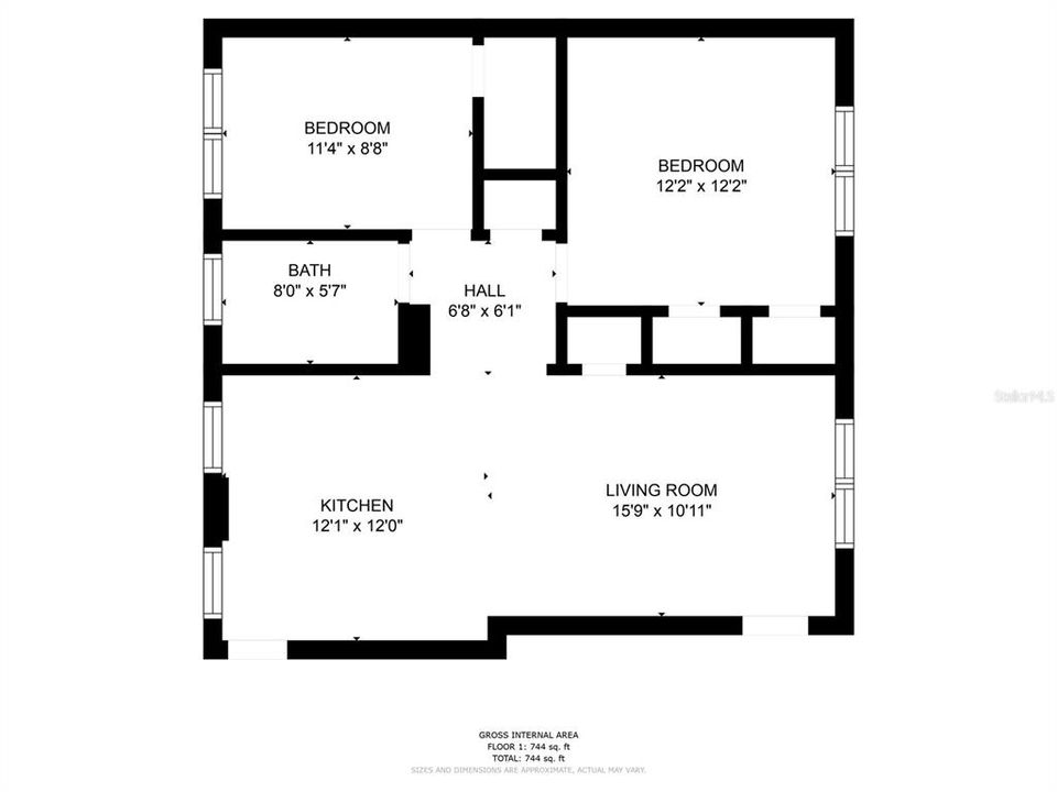 For Sale: $549,000 (2 beds, 1 baths, 770 Square Feet)