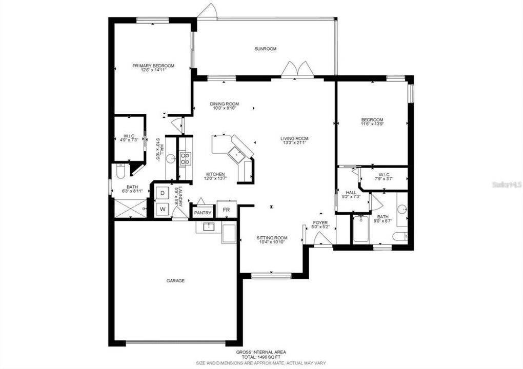 Active With Contract: $285,000 (2 beds, 2 baths, 1496 Square Feet)