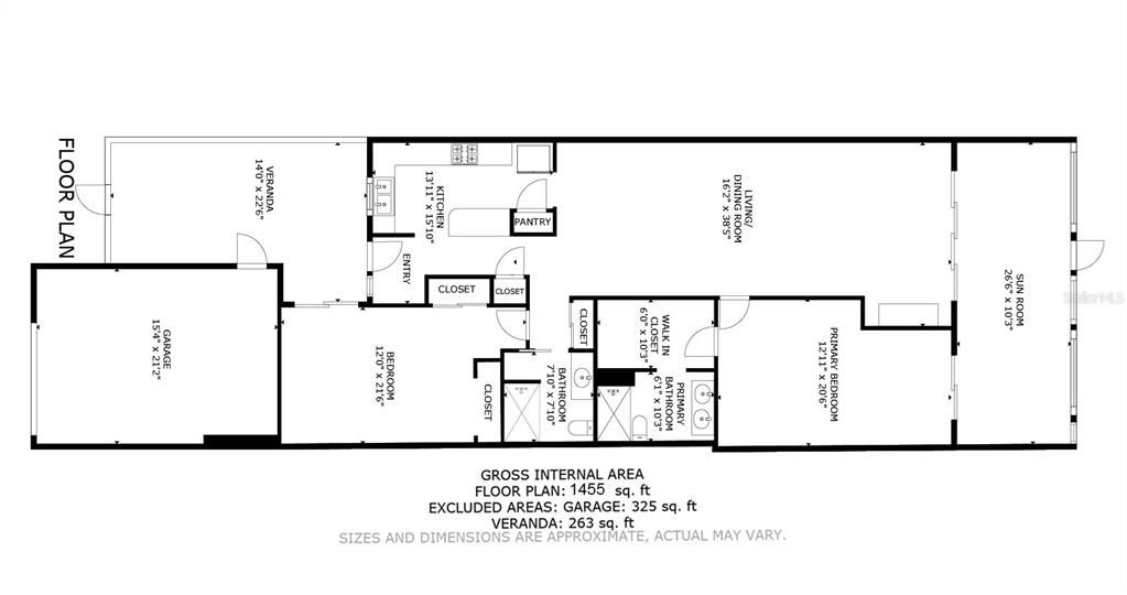 For Sale: $565,000 (2 beds, 2 baths, 1400 Square Feet)