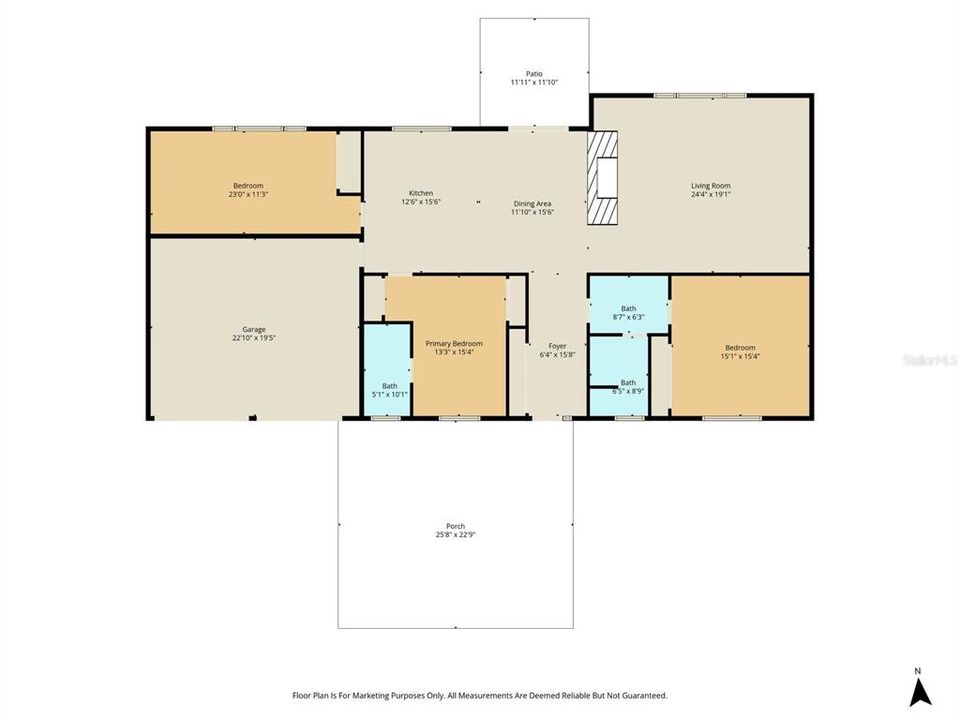 待售: $389,000 (3 贝兹, 2 浴室, 2020 平方英尺)