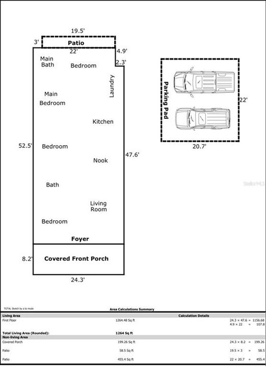 For Sale: $355,000 (4 beds, 2 baths, 1264 Square Feet)