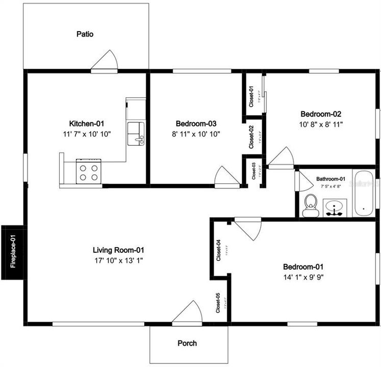 En Venta: $425,000 (3 camas, 1 baños, 936 Pies cuadrados)