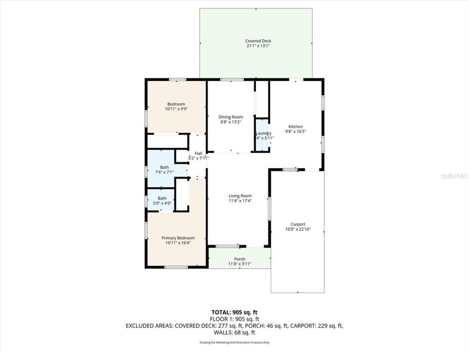 For Sale: $389,990 (2 beds, 1 baths, 986 Square Feet)