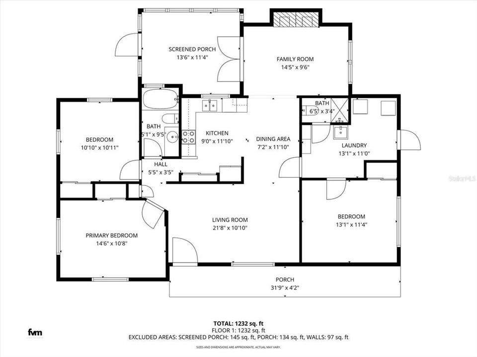 Active With Contract: $239,000 (3 beds, 2 baths, 1232 Square Feet)